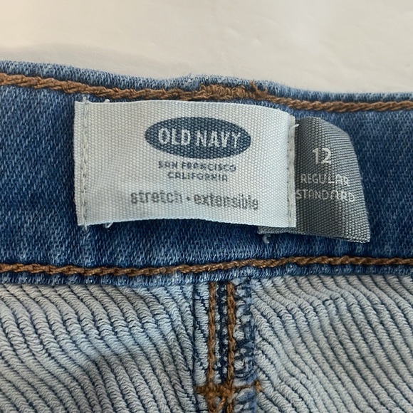 Old Navy super stretchy jean shorts youth size 12 - Picture 3 of 10